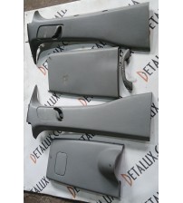 Накладки на бокові стойки необрізні (комплект) 8200031674, 8200051188, 8200051189, 91169454 на Opel Vivaro, Renault Trafic, Nissan Primastar, Рено Трафік, Опель Віваро, Нісан Примастар 2001 — ≥ г. 1.9cdti, 1.9dci, 2.0di, 2,5dci  